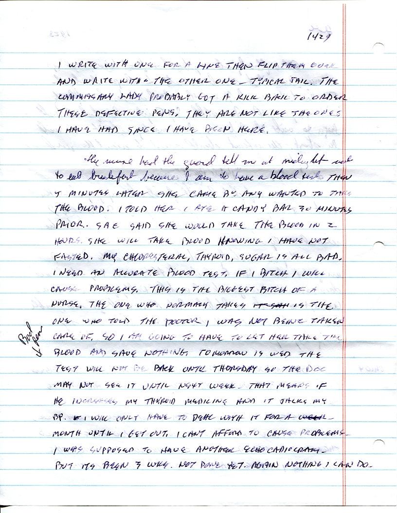 Dr John WorldPeace 2008 Prison Journal